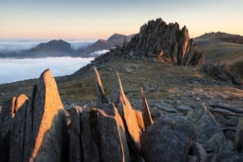 Castell Y Gwynt Sunset Inversion - Snowdonia Photography