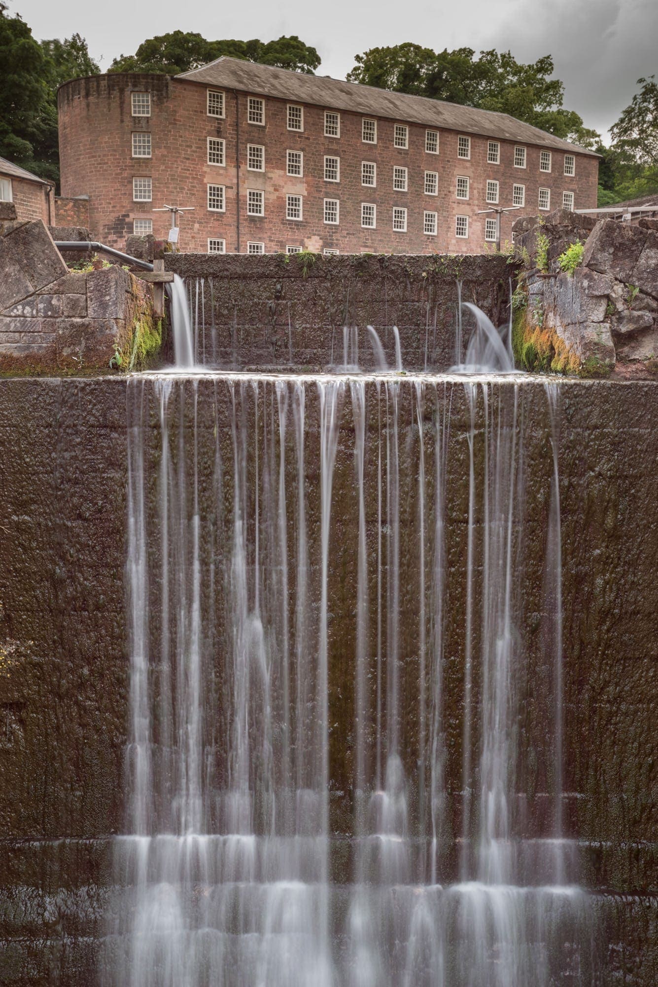 Cromford Derwent Valley Mills Waterfall - Matlock Photography Workshop