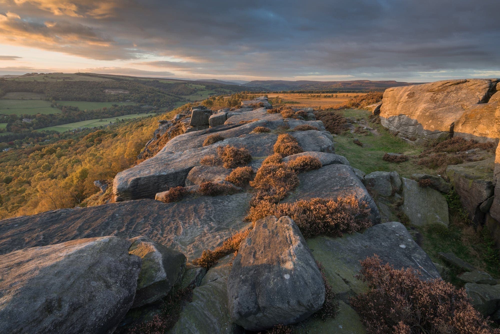 Froggatt Edge Sunset - Peak District Photography