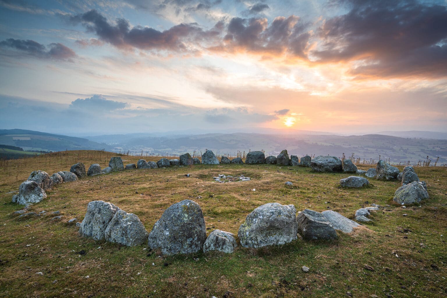 Moel Ty Uchaf Stone Circle Sunset – Wales Landscape Photography