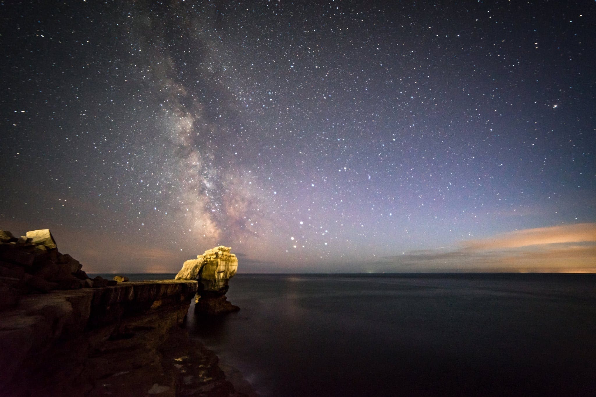 Pulpit Rock Milky Way - Dorset Photography