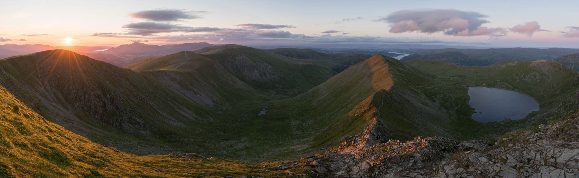 Swirral Edge Sunset - Helvellyn Sunset - Lake District Photography