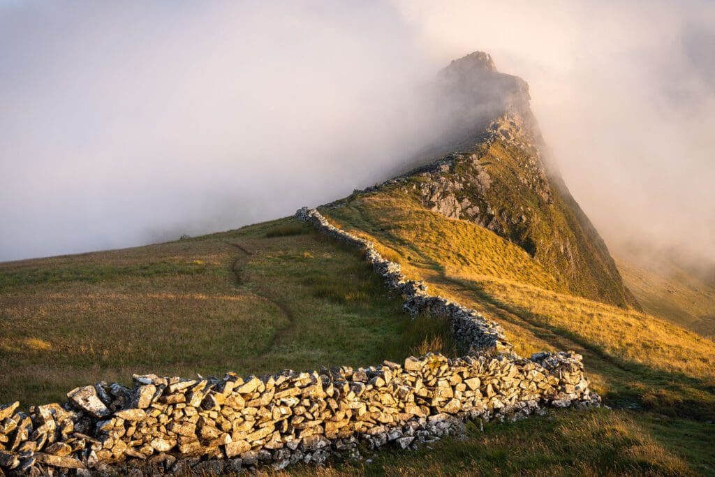 Sunset from the summit of a Snowdonia Mountain Photography Workshop
