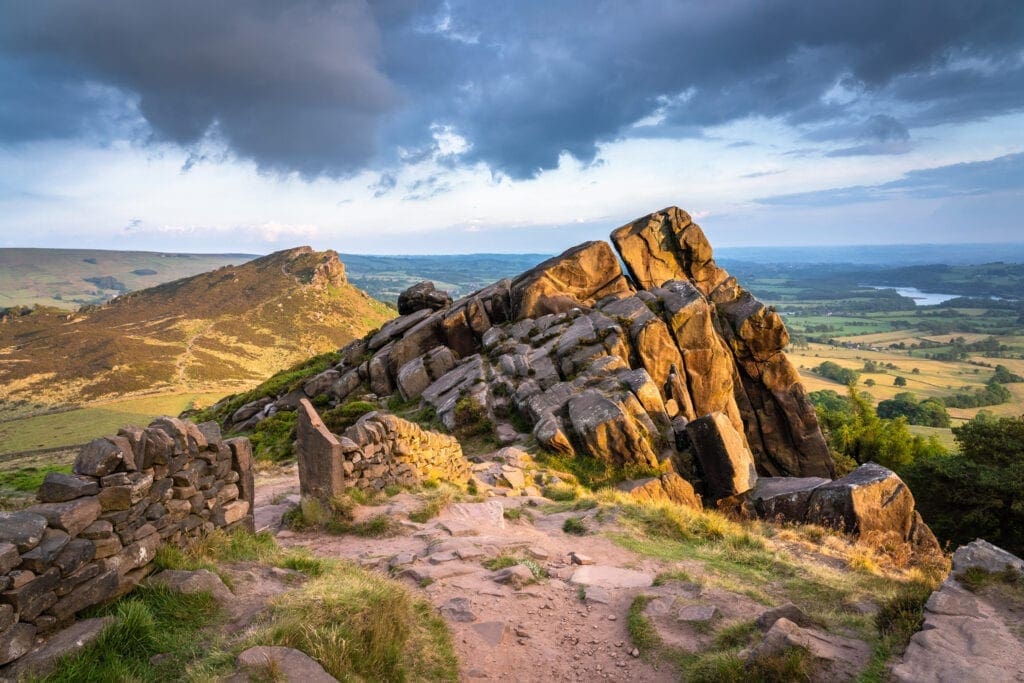 The Roaches to Hen Cloud at Sunset - Peak District Photography