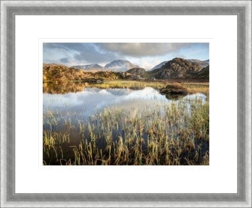 38mm Silver Distressed Lake District Framed Print