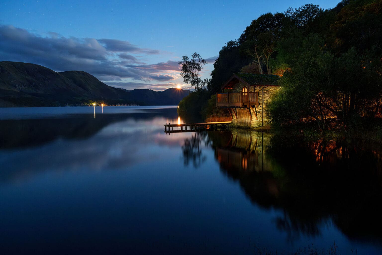 Duke of Portland Moonset - Lake District Photography