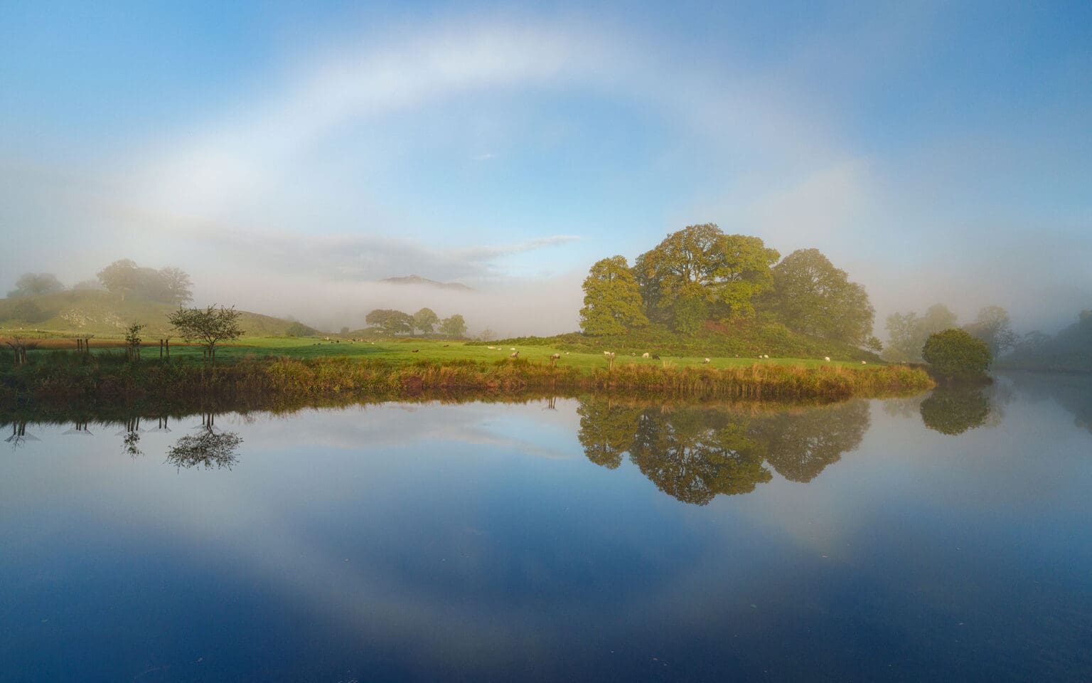 River Brathay Fogbow - Lake District Photography