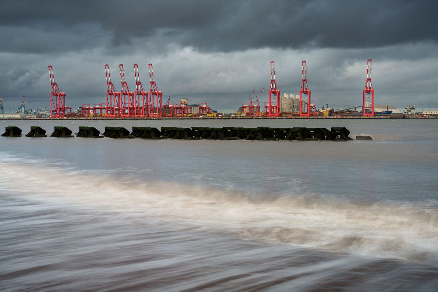 Liverpool Docks and Waves - New Brighton - Wirral Landscape Photography Liverpool Docks and Waves - New Brighton - Wirral Landscape Photography
